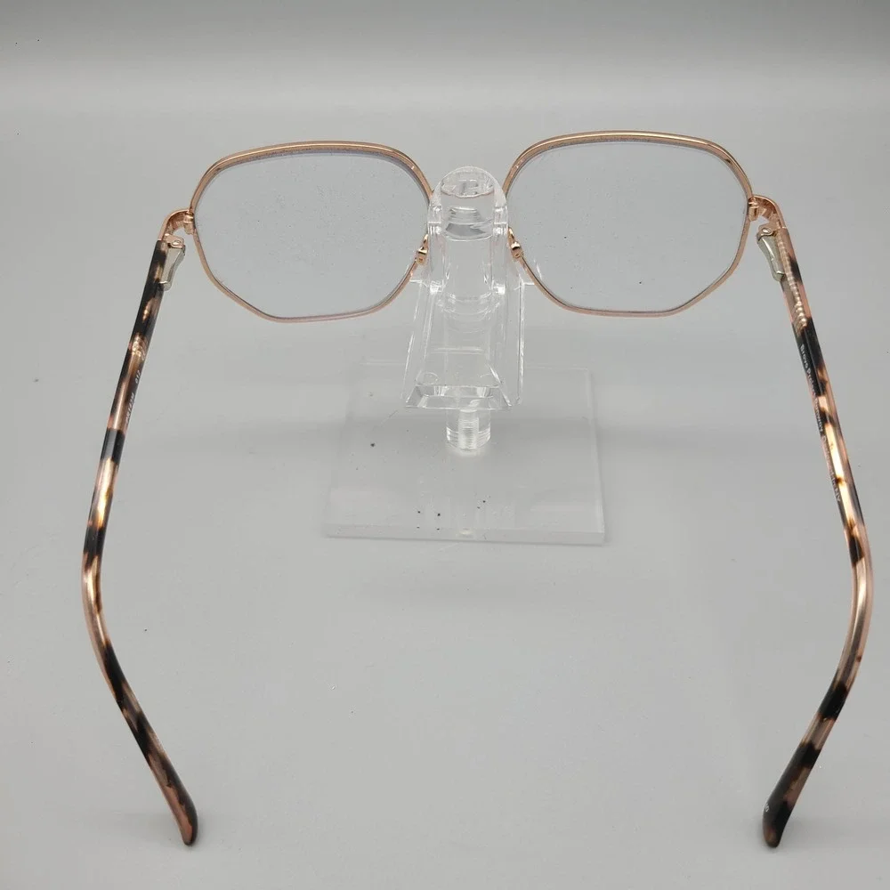 Bravo Project Runway PR143M Rose Gold Tortoise Geometric Eyeglass Frames 57-17